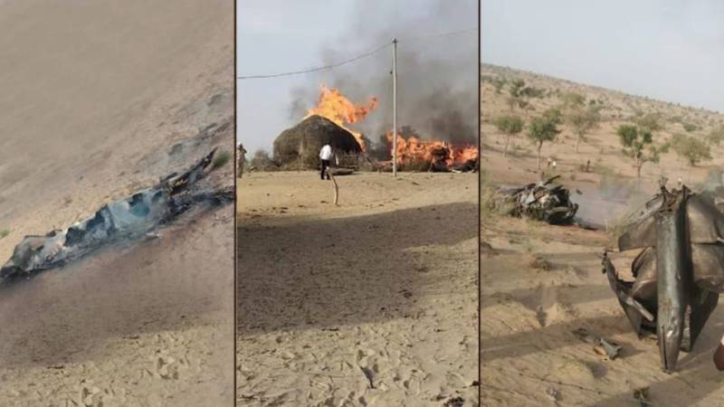 Another Indian Military fighter jet crashed in Rajasthan