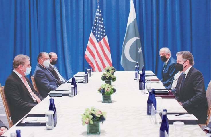 Pakistani FM Shah Mehmood Qureshi held meeting with US Secretary of State in New York