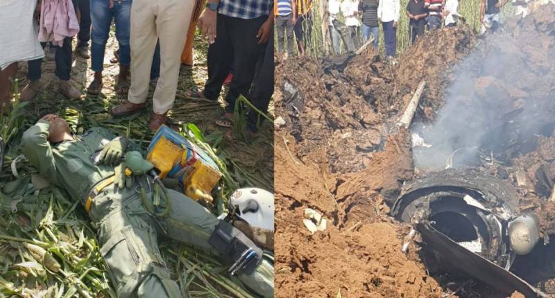 Indian Air Force Mirage 2000 fighter jet crashed