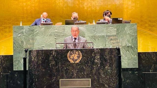 Pakistan yet again strongly raises Kashmir dispute with India at the top UN forum