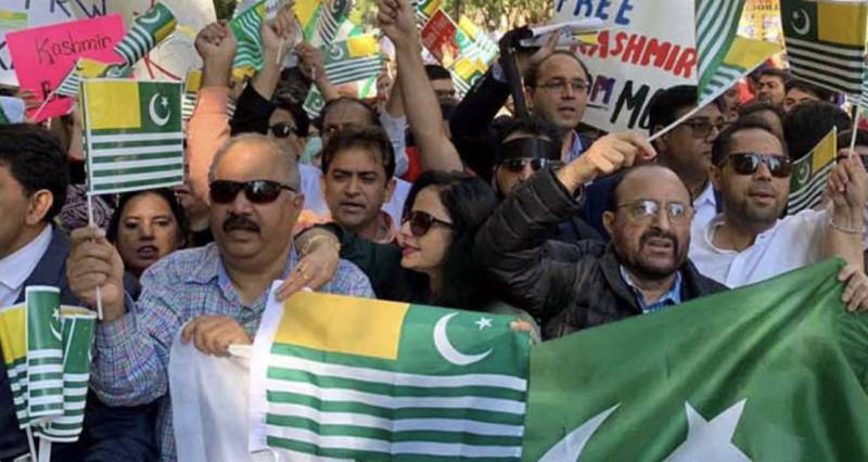 Kashmiris and Sikhs from across US staged big demonstration in front of UN building