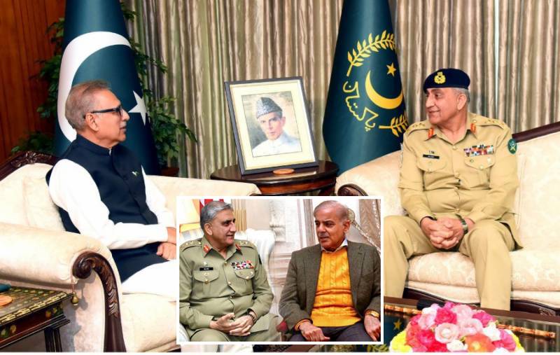 COAS General Bajwa held farewell meeting with President, PM