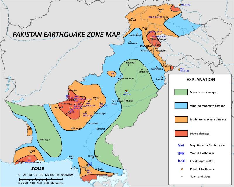 Pakistan prone to powerful earthquake