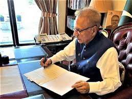 President Arif Alvi approved the formation of National Economic Council