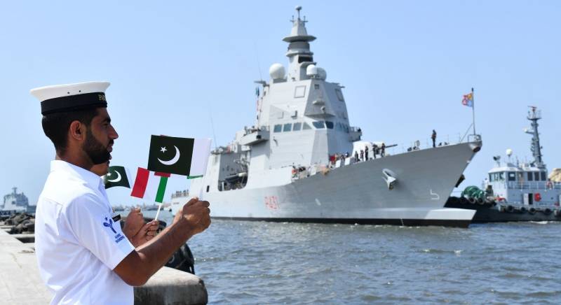 European country Naval Warships arrive in Karachi for bilateral war drills