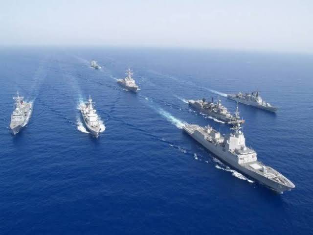 Pakistan Navy Warships held joint drills with Saudi Navy near Al Jubail