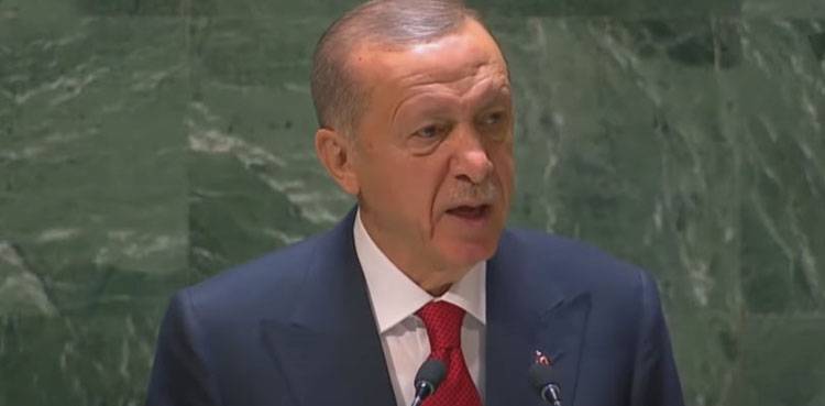 Turkish President Erdogan forcefully raised Kashmir issue at UNGA