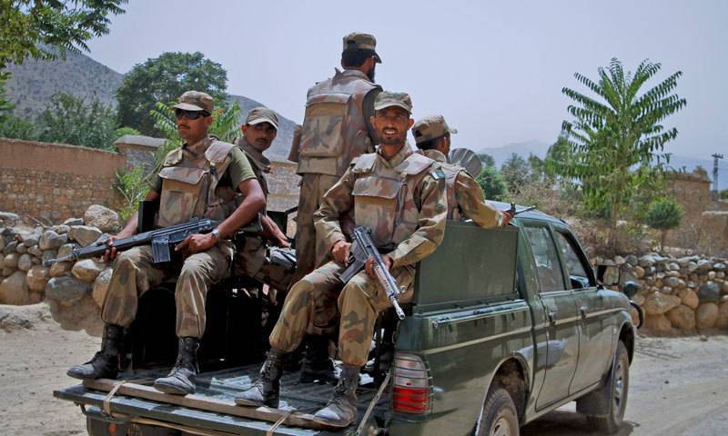 Four Pakistan Army officials martyred in a cross border attack from Afghanistan