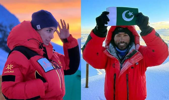 Pakistani mountaineers Naila Kiyani and Sirbaz Khan narrowly escape death during Tibet peal conquest