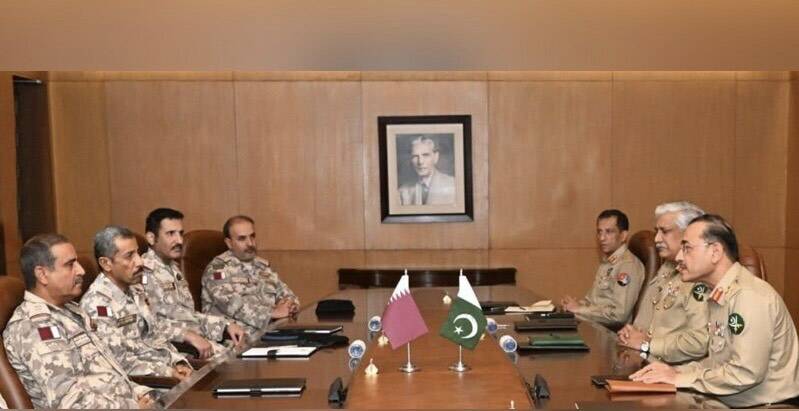 COAS Gen Asim Munir held important meeting with Qatar's Chief of Staff