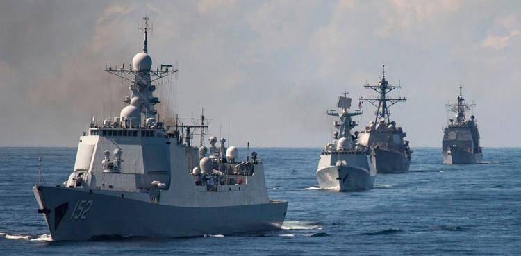 After US, Chinese Naval fleet warships arrive in Middle East