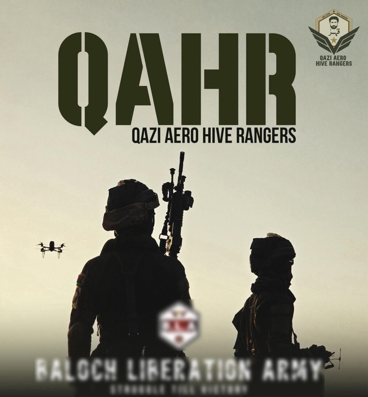 Indian Sponsored BLA Forms QAHR Air Drone Unit Escalating Pakistan Militancy