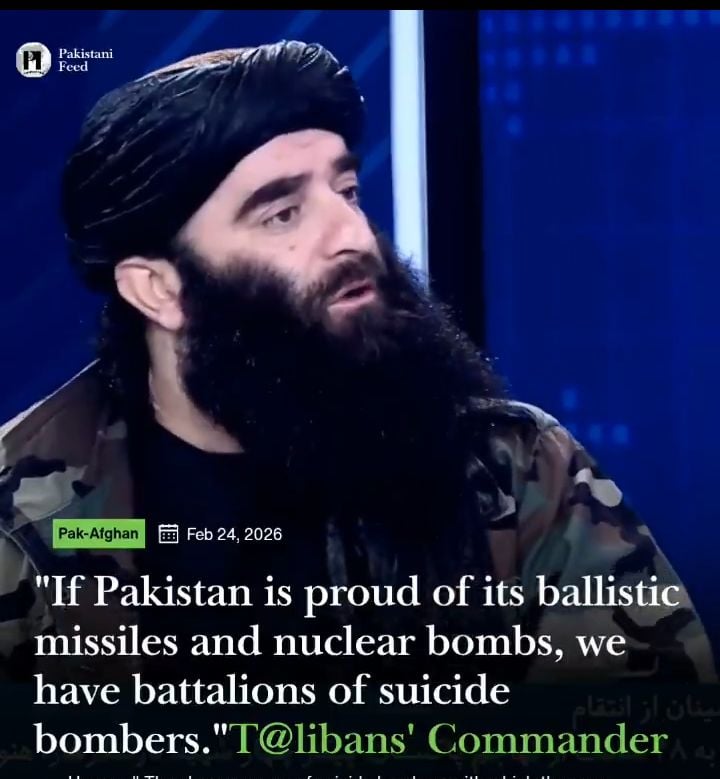 Senior Afghan Taliban Commander Threatens Pakistan with Battalion of Suicide Bombers