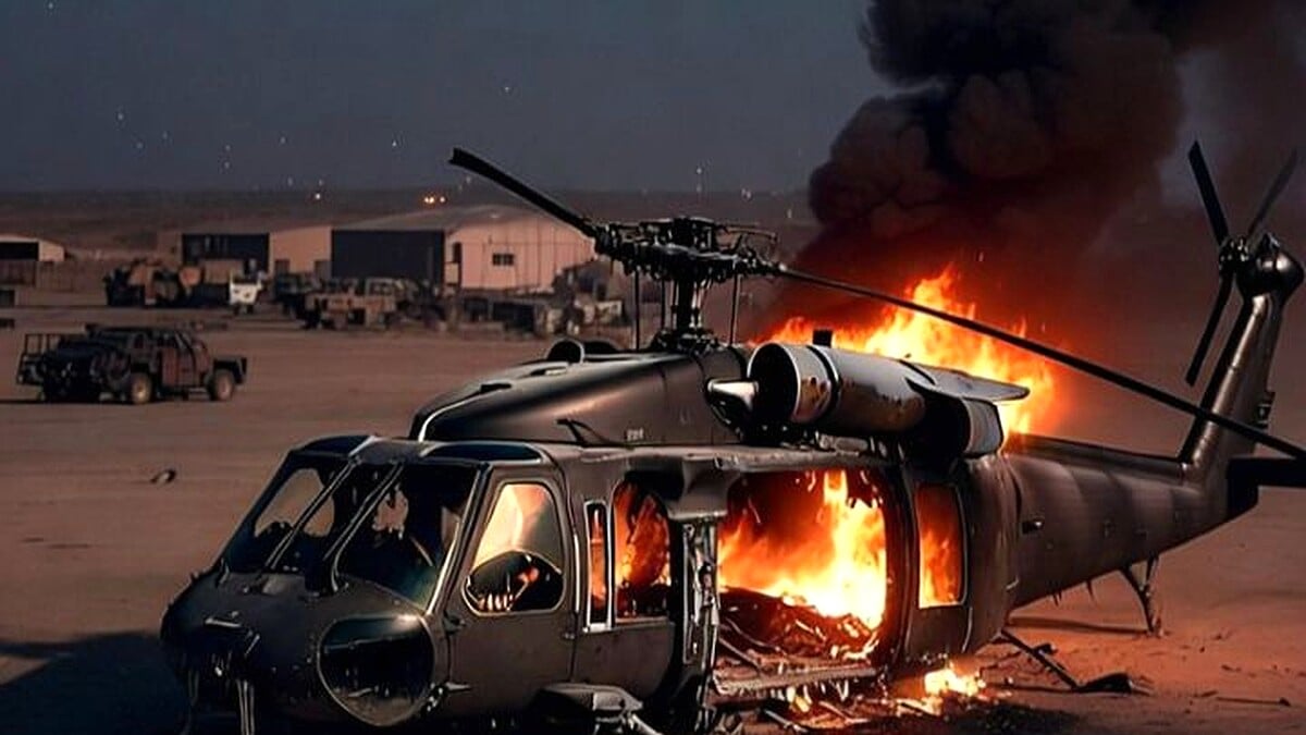 Low Cost Drone Destroys US Black Hawk Military Helicopter in Iraq
