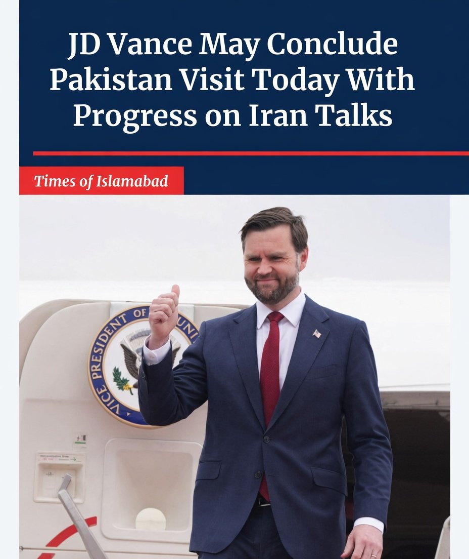 JD Vance May Conclude Pakistan Visit With Progress on Iran Talks