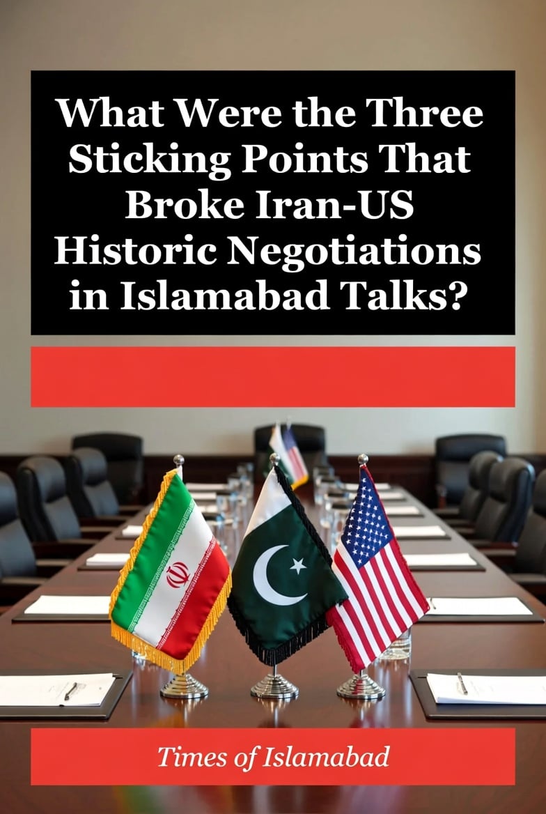 What Were the Three Sticking Points That Failed the Iran US Islamabad Talks? What Were the Three Sticking Points That Failed the Iran US Islamabad Talks?