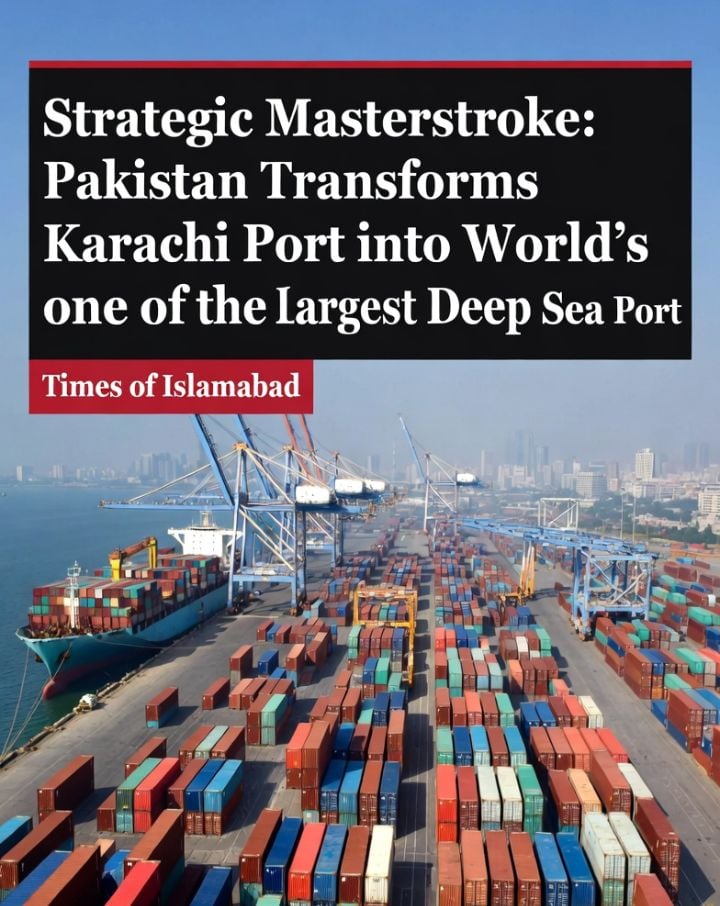 Hormuz Crisis: Pakistan Transforms Karachi Port into one of the World's Largest Deep Sea Port 