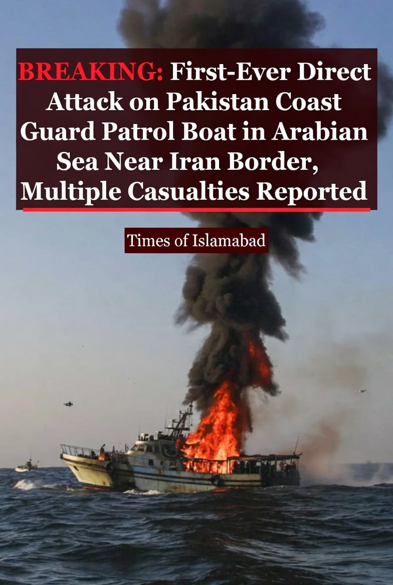 First Ever Direct Attack on Pakistan Coast Guards at Sea Near Iran Border, Casualities Reported 