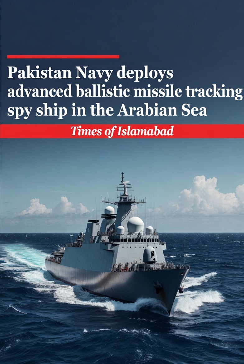 PNS Rizwan: Pakistan Navy Deploys Advance Ballistic Missile Tracking Spy Ship in Arabian Sea
