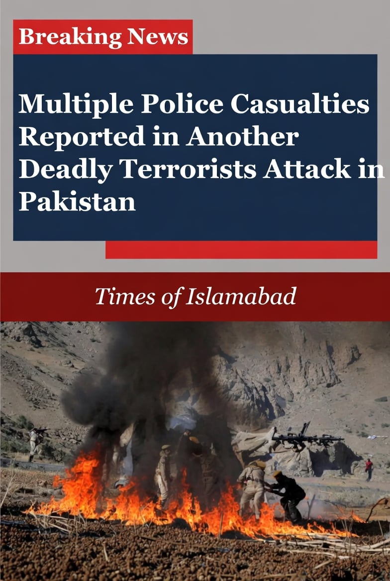 Multiple Police Casualties Reported in Another Deadly Terrorist Attack in Pakistan 