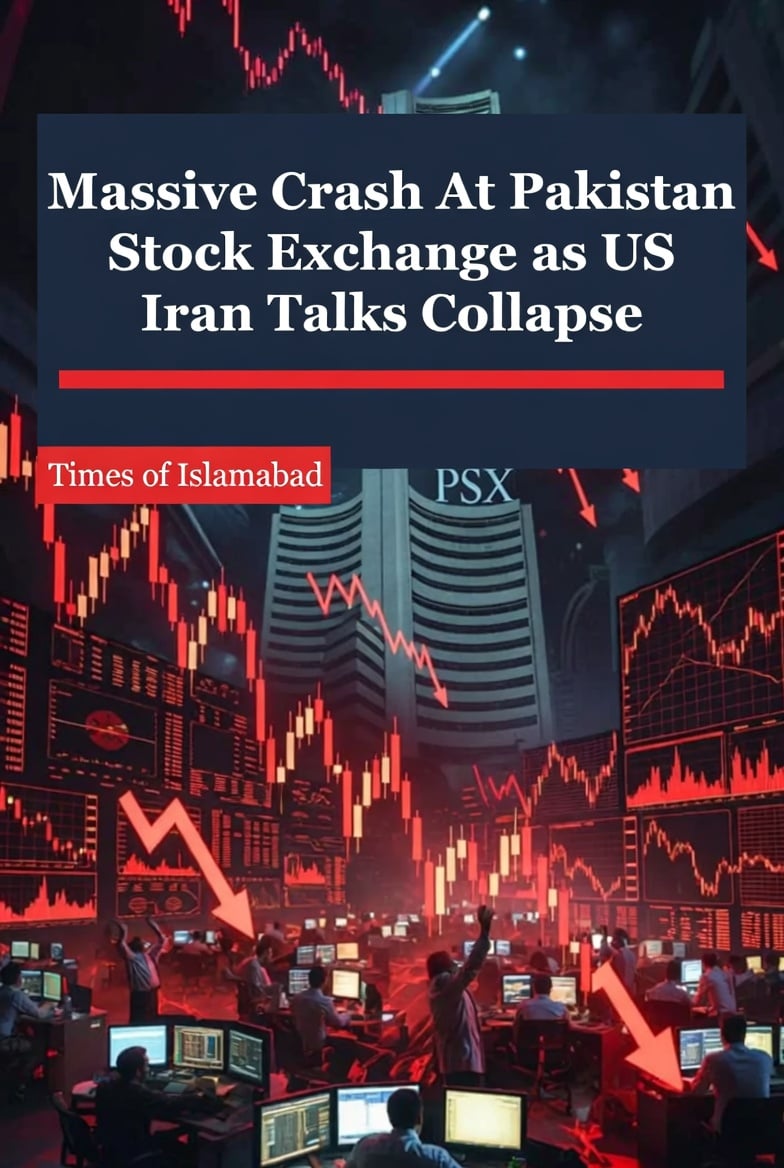 PSX KSE 100 Crashes by 6600 Points as US Iran Talks Collapse