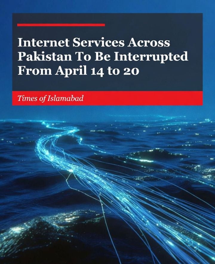 Internet Services Across Pakistan To Be Interrupted From April 14 to April 20
