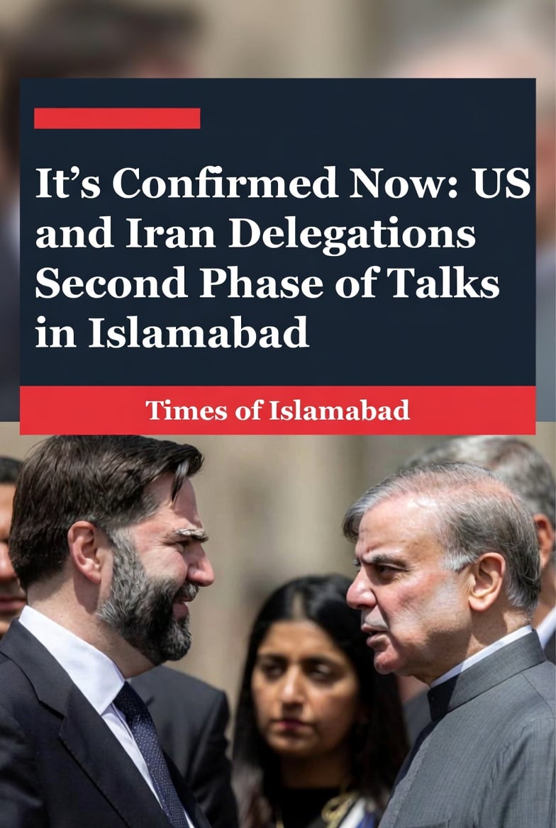 It's Confirmed Now: US and Iran Delegations Second Phase of Talks in Islamabad 
