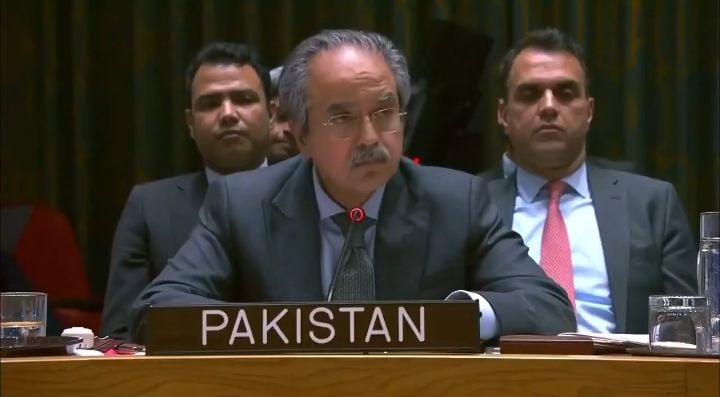 Pakistani Ambassador Exposes Israel as Rogue Aggressor State at UN