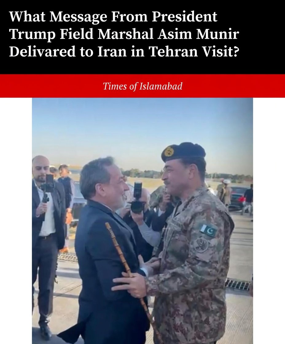 What Message From Trump Field Marshal Asim Munir Delivered to Iran in Tehran Visit? 
