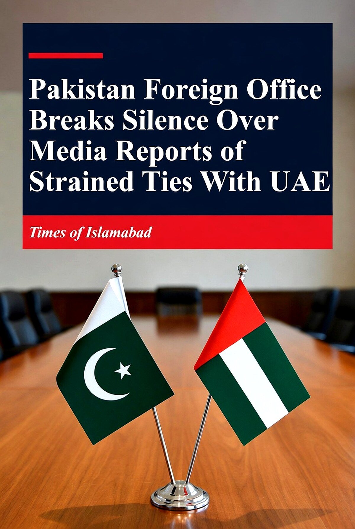 Pakistan Foreign Office Reacts Over Media Reports of Strained Ties With UAE