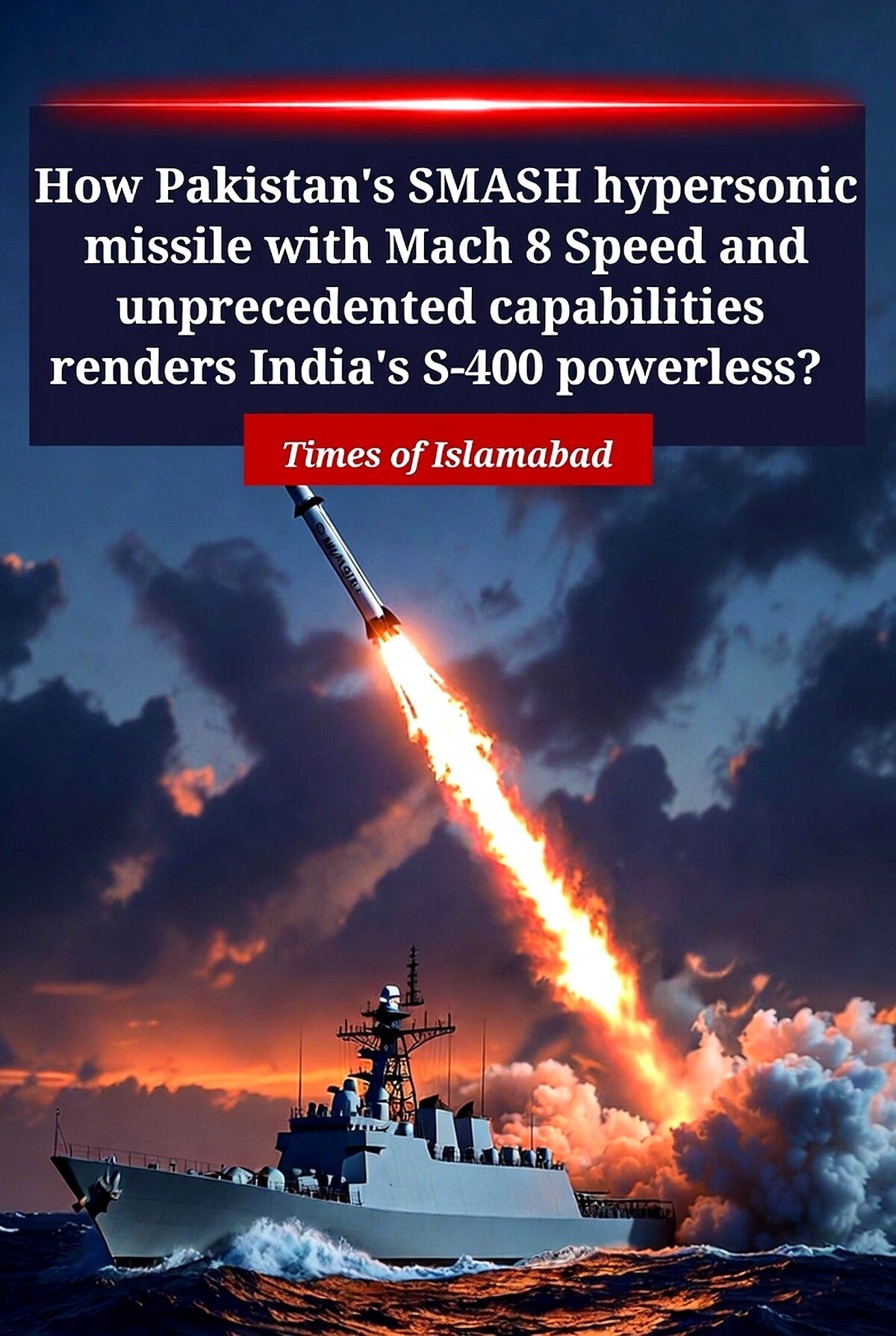 Why India's jewel S400 renders powerless against Pakistan's SMASH Mach 8 Hypersonic Missile? 