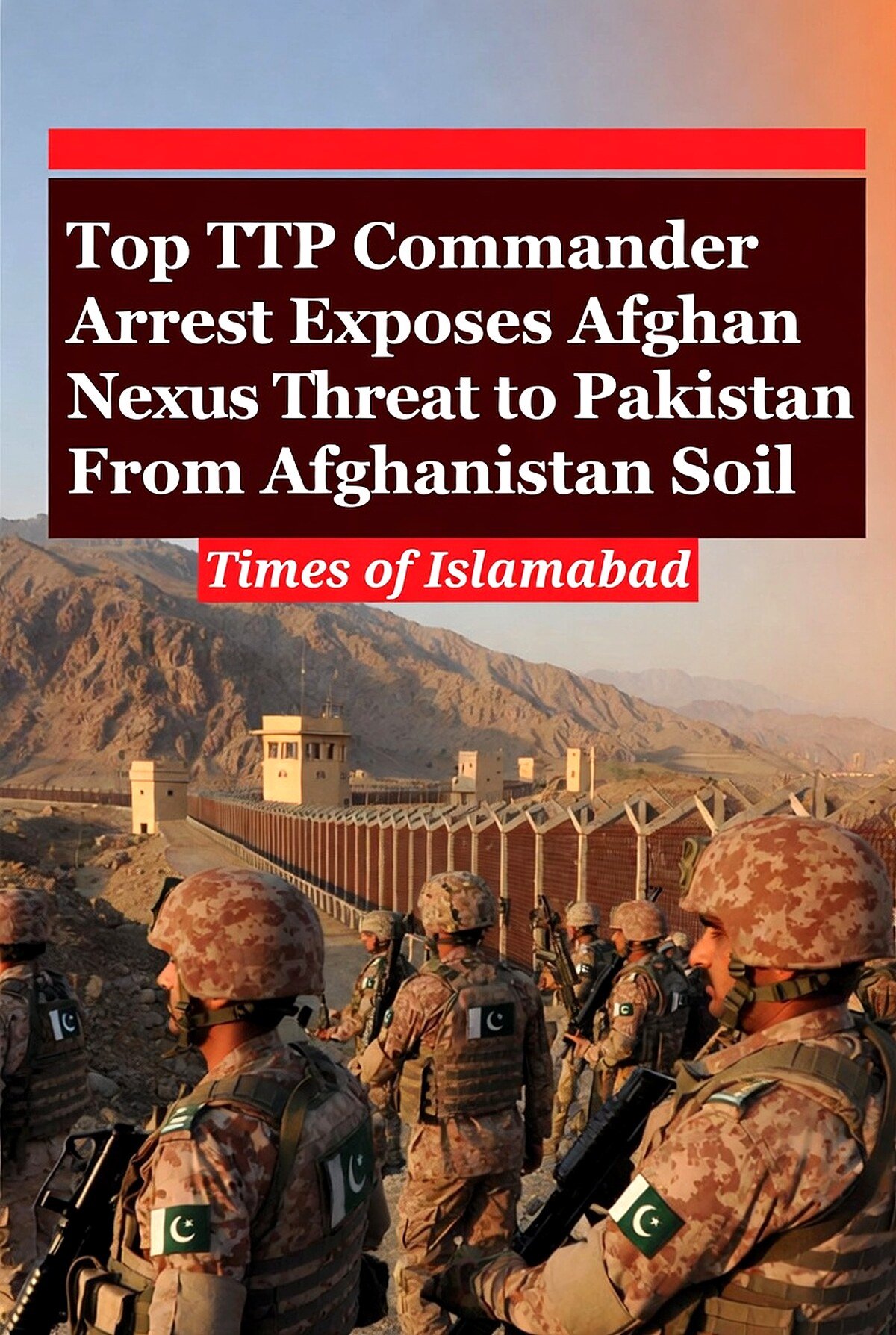 Top TTP Commander Arrest Exposes Afghan Nexus Threat to Pakistan From Afghanistan Soil 