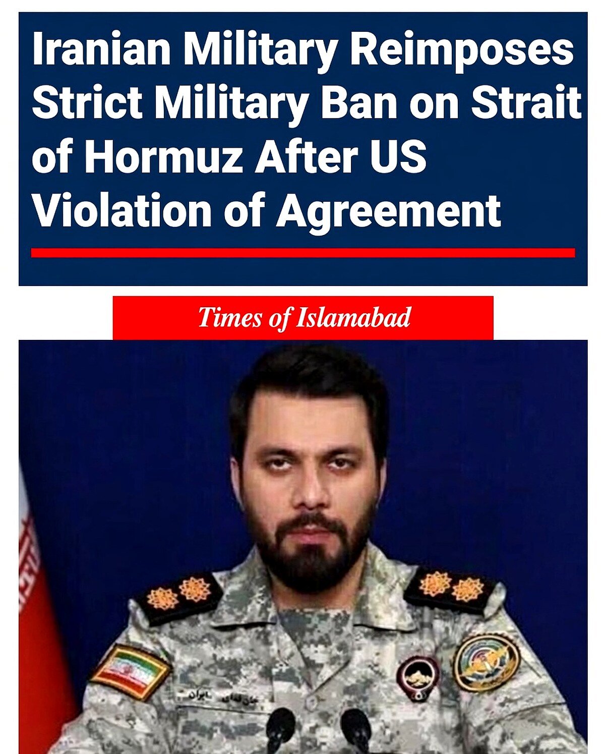 Iran Reimposes Strict Military Grip on Strait of Hormuz