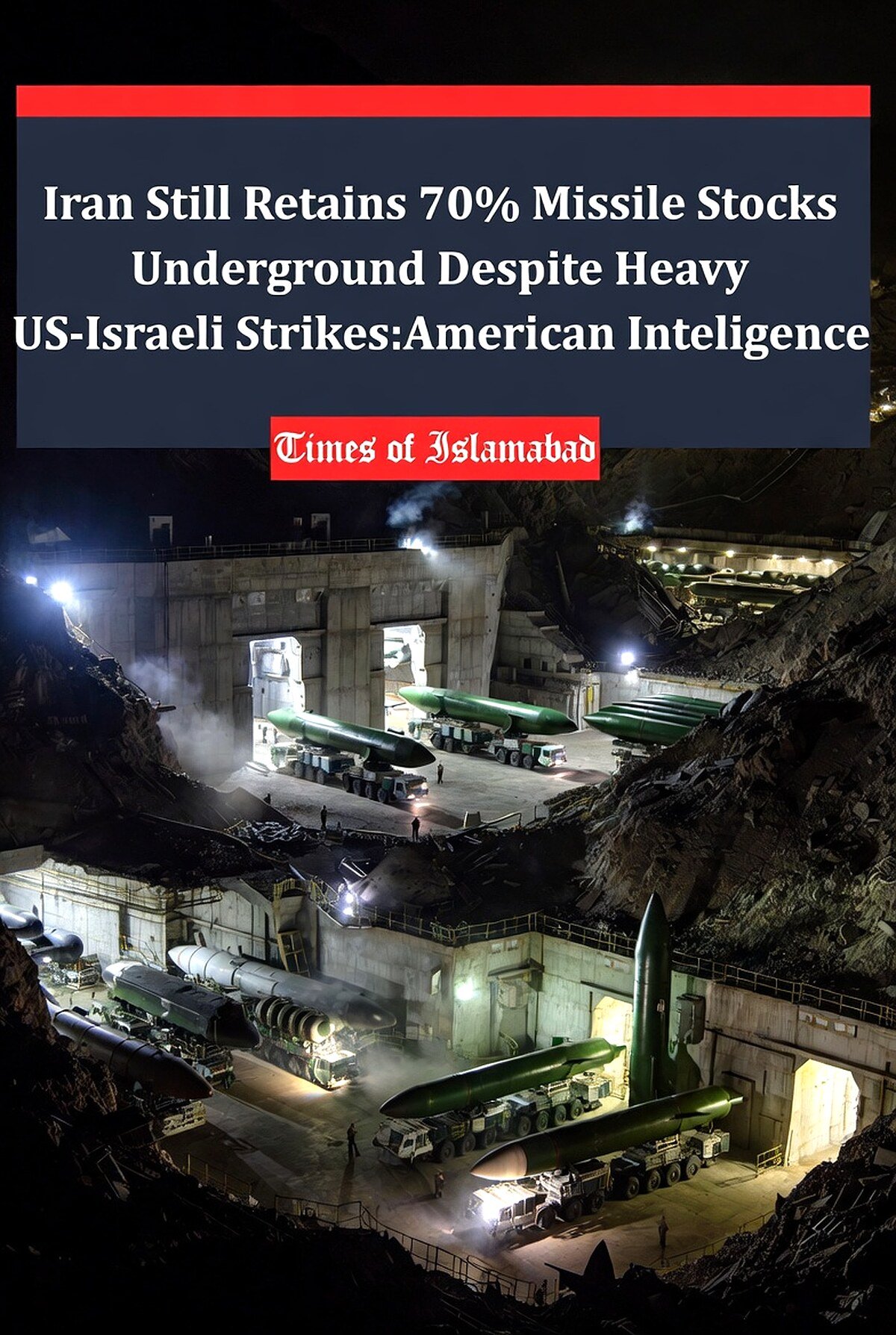 Iran Still Retains 70% Missile Stocks Despite Heavy Strikes: US Intelligence 