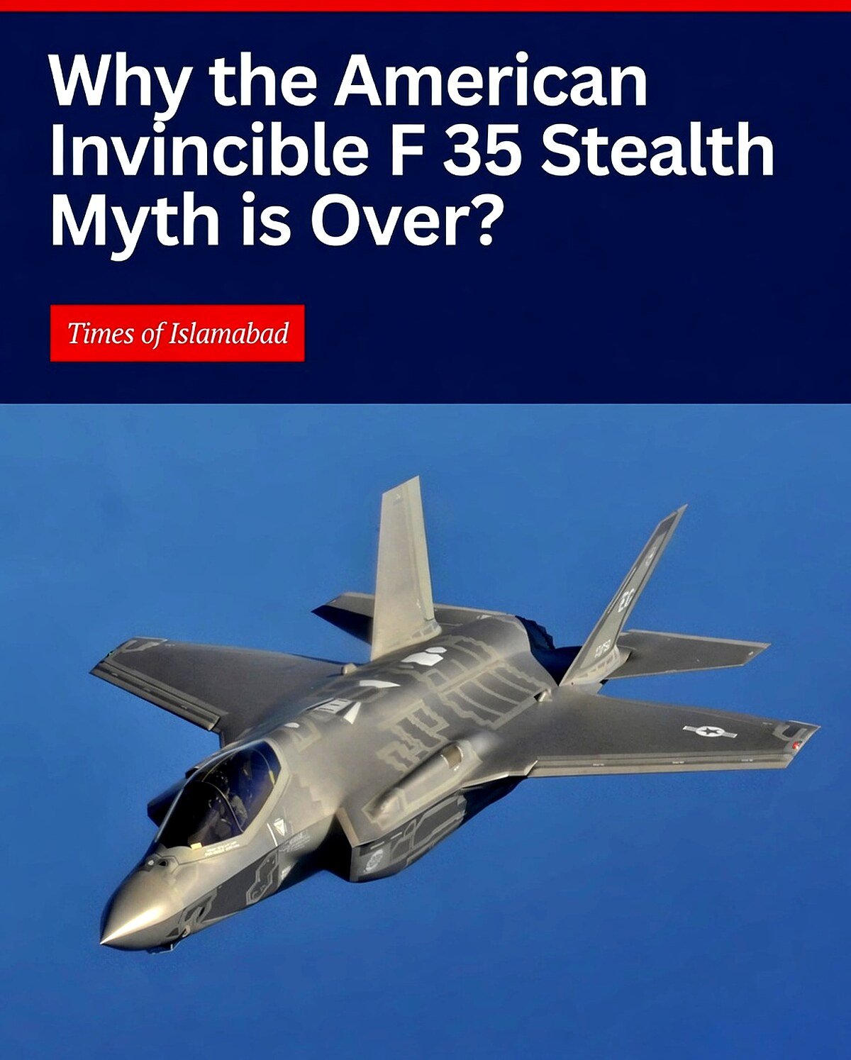 Why the American F35 Stealth Myth is Over Now? 