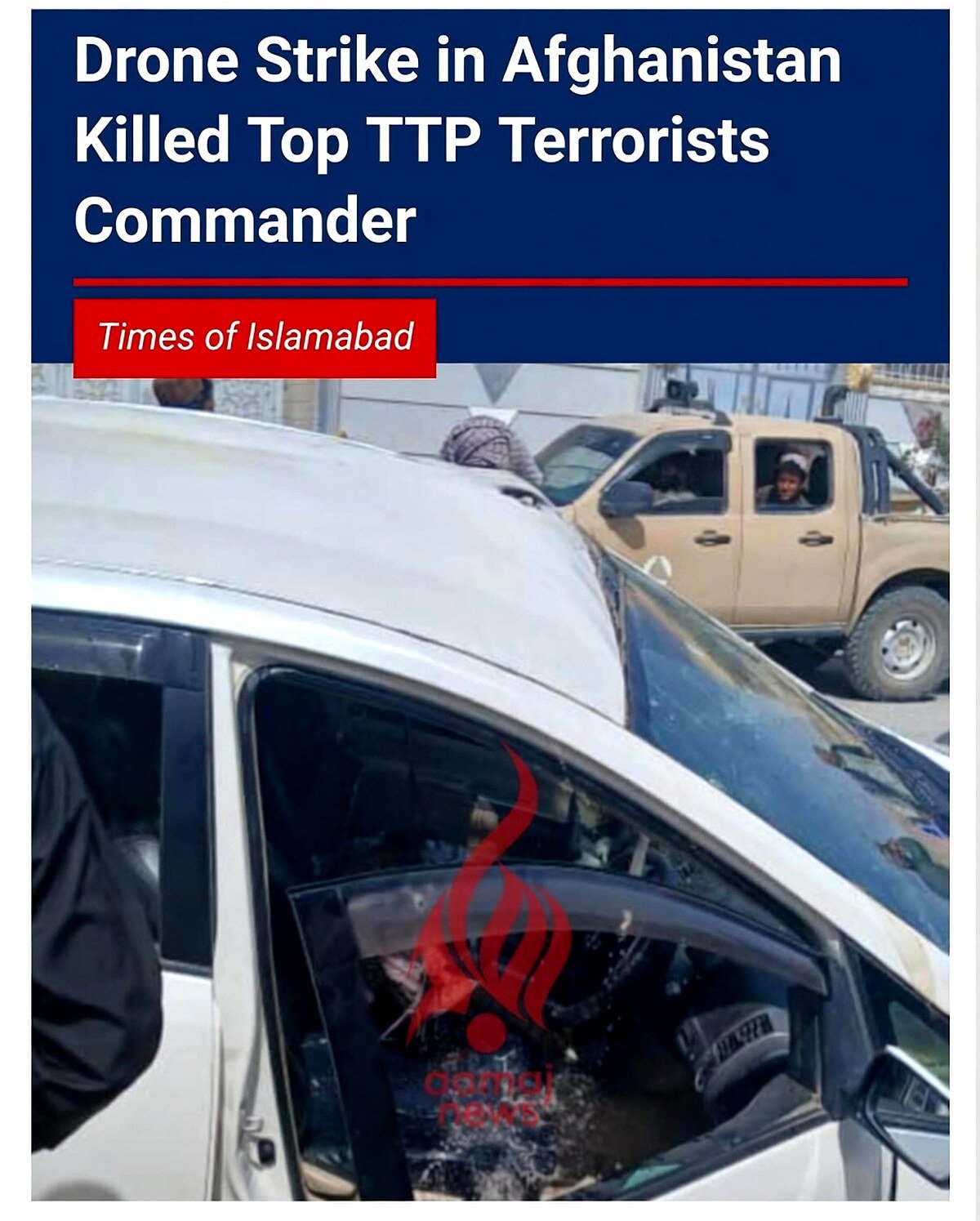 Drone Strike Targets Vehicle in Nimroz, High-Value TTP Terrorists Killed