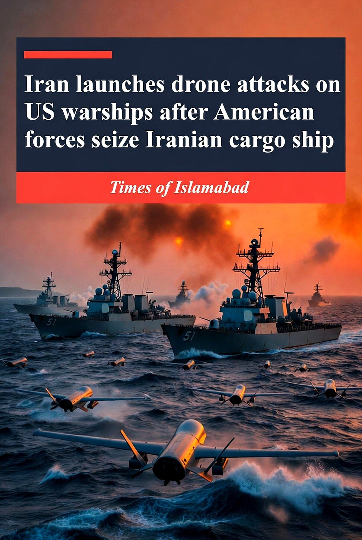 Iran Drones Swarm US Warships in Shocking Retaliation