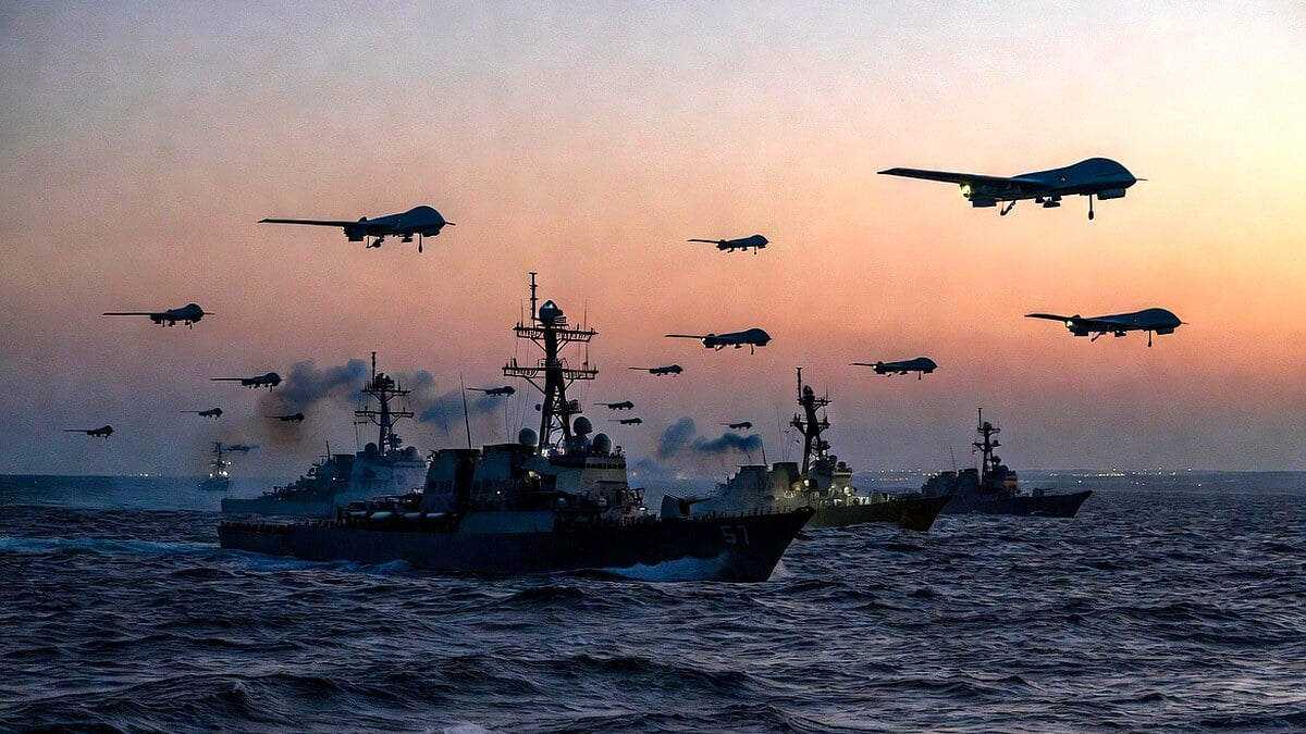Iran Drones Swarm US Warships in Shocking Retaliation