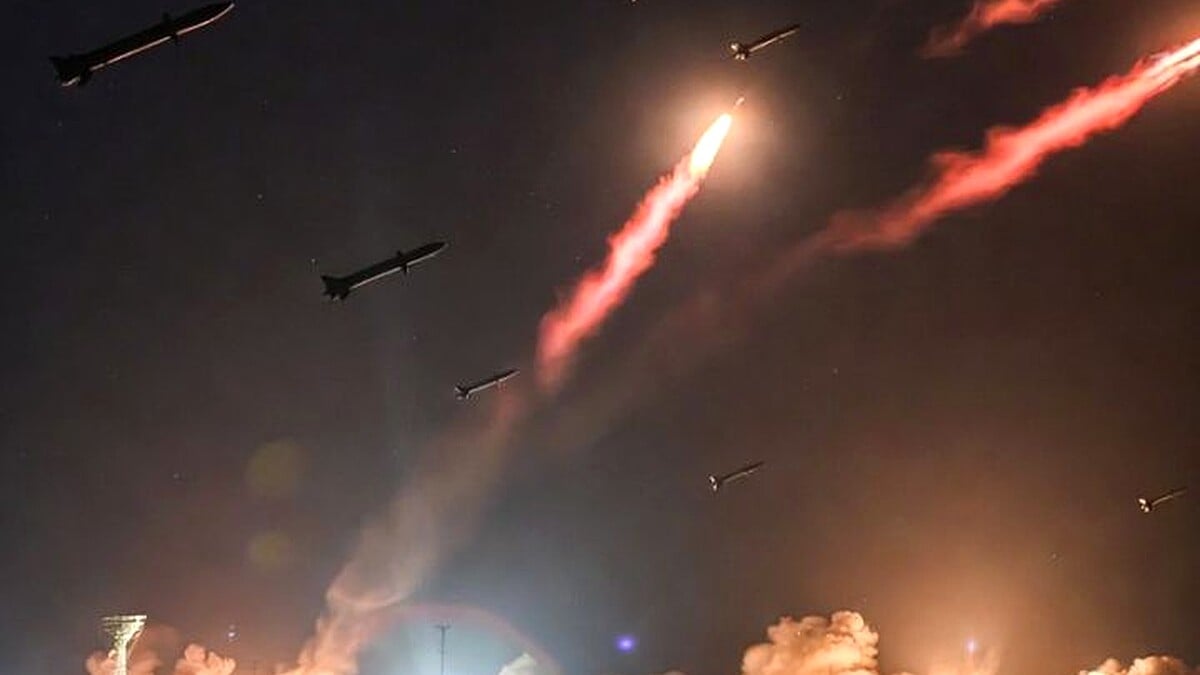 Iran launches massive retaliatory missile barrage on Israel and Gulf targets.