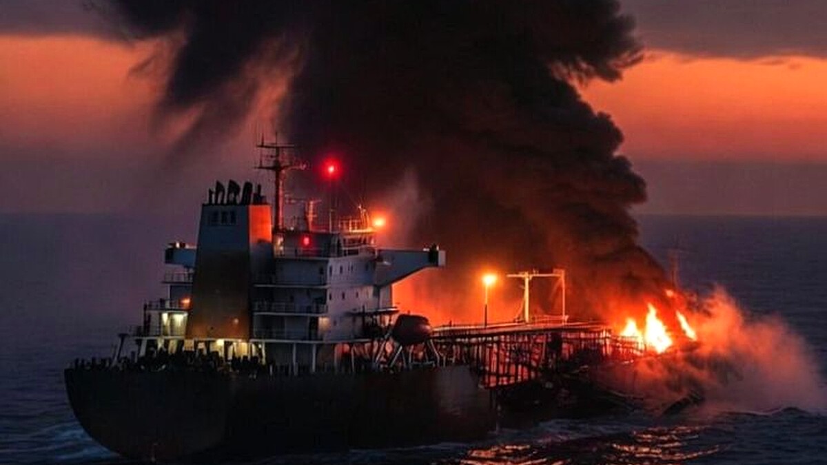 Iranian Crusie Missile Destroyed QatarEnergy Oil Tanker