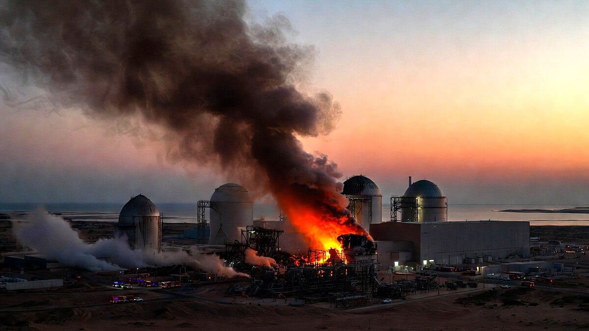 Drone Strike Ignites Fire at UAE’s Barakah Nuclear Power Plant