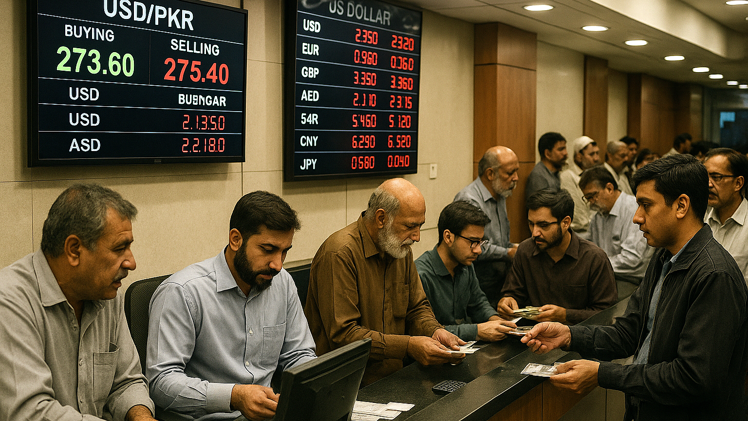 Pakistani Rupee Dips to 278.72 Against Dollar Amid Exchange Rate Volatility