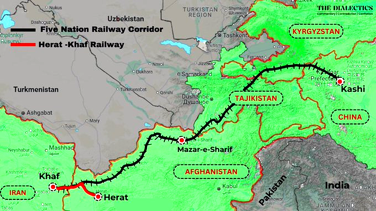 ایران نے چین سے افغانستان کے ذریعے ⁦657⁩ کلومیٹر ریلوے شروع کر دی