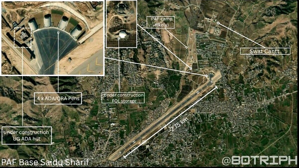 Pakistan Air Force Transforms Saidu Sharif Airport into Military Base