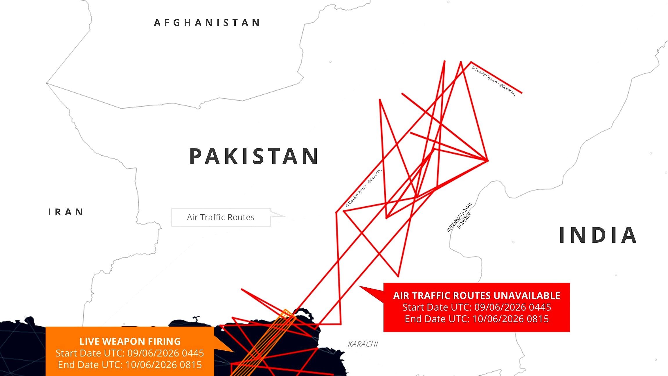 Pakistan Issues Fresh NOTAMs for Missile Test with Major Airspace Closures Pakistan Issues Fresh NOTAMs for Missile Test with Major Airspace Closures