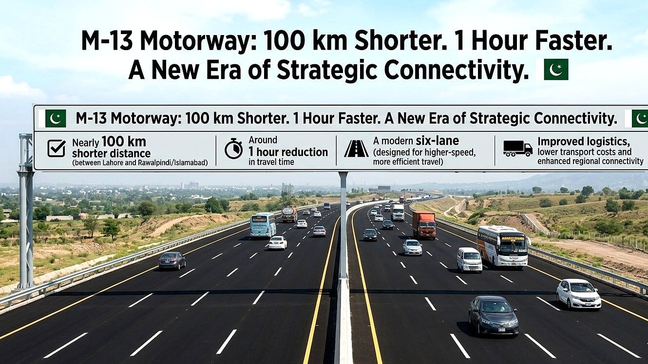 Pakistan Launches M-13 Motorway for Strategic Connectivity Boost Pakistan Launches M-13 Motorway for Strategic Connectivity Boost
