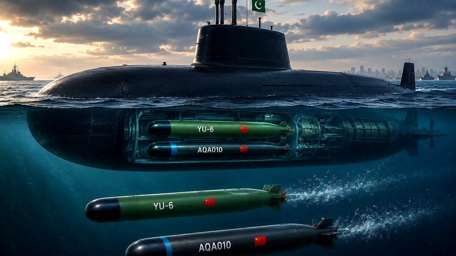 Pakistan Navy Highlights Advanced Torpedo Loadout for Hangor-Class Submarines (Pakistan Navy Unveils Hangor Submarine Weapons Capabilities) Pakistan Navy Highlights Advanced Torpedo Loadout for Hangor-Class Submarines (Pakistan Navy Unveils Hangor Submarine Weapons Capabilities)
