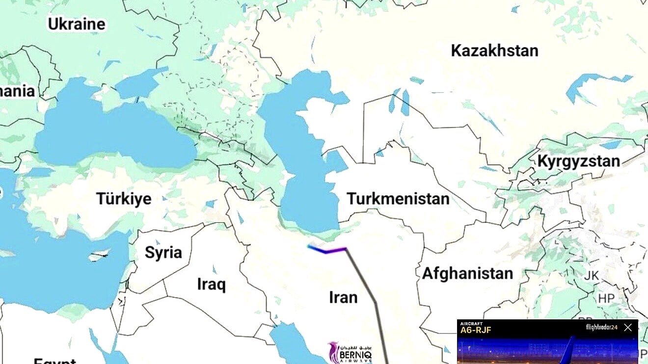 Report Claims $3 Billion Transfer from UAE to Iran on Royal Jet To Stop Missile Attack On Israel