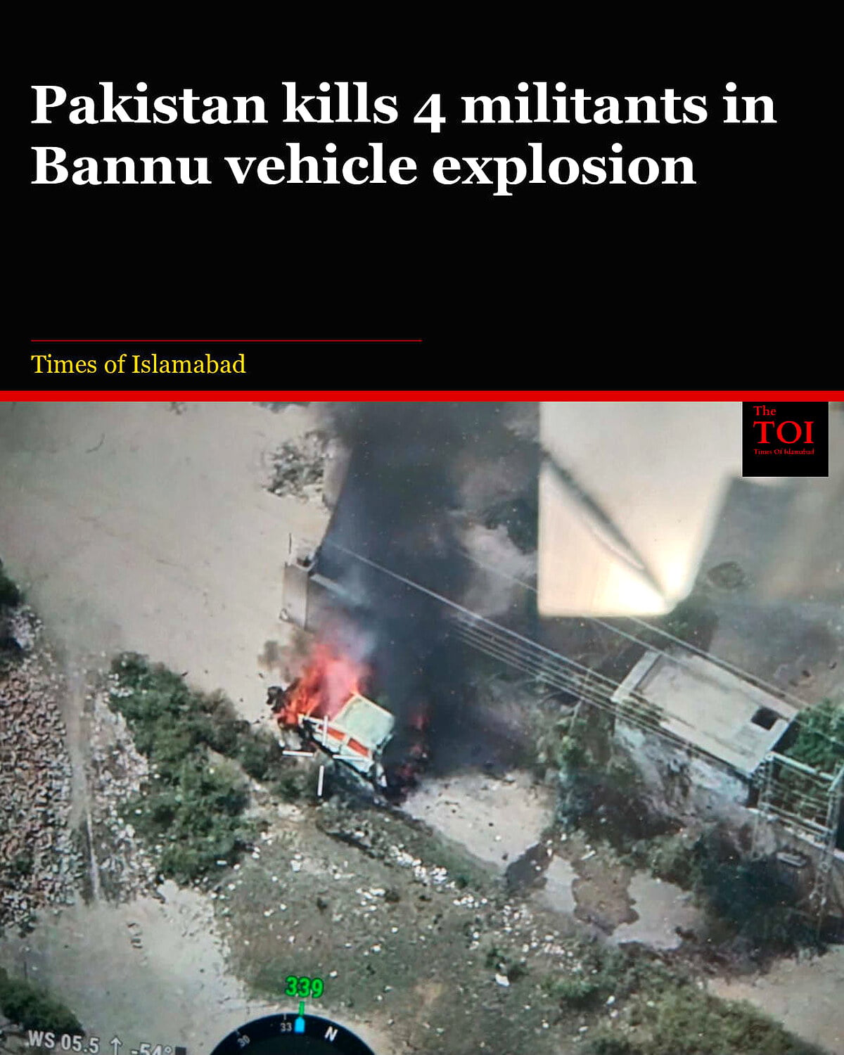 Militants Killed in Bannu as Ammunition-Laden Vehicle Explodes