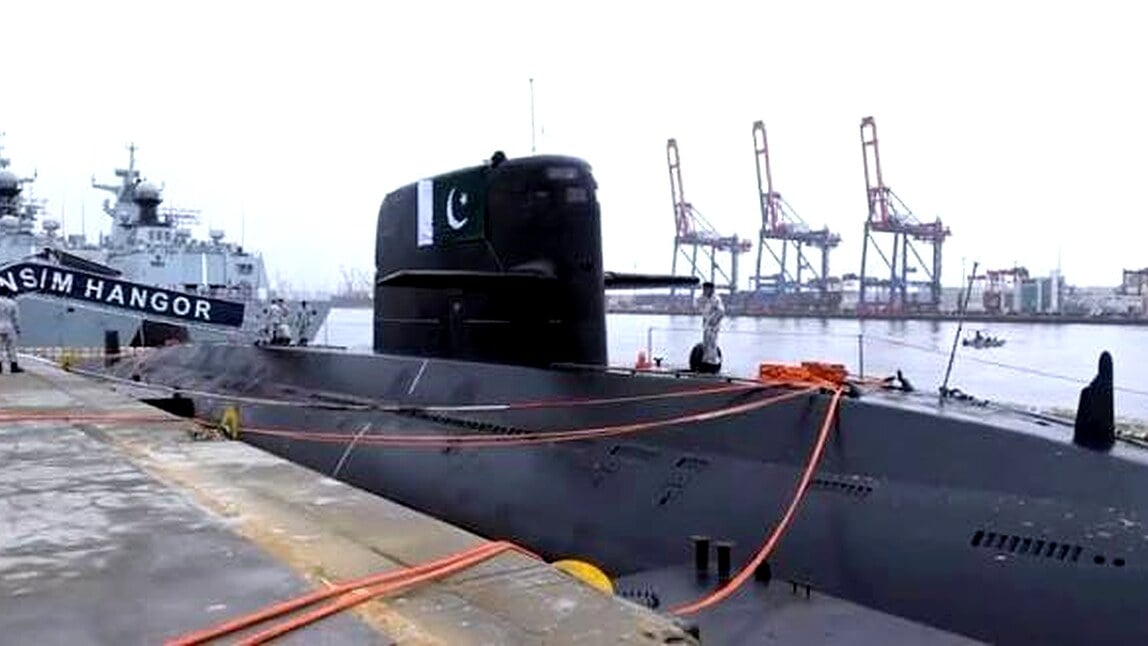 Chinese Hangor-Class Submarine Spotted in Pakistan Naval Drills Chinese Hangor-Class Submarine Spotted in Pakistan Naval Drills